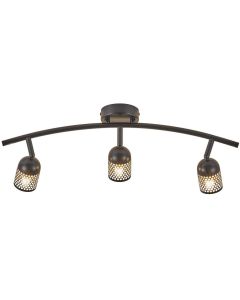 12V & 230V Alfred trippel spotlampe, sort