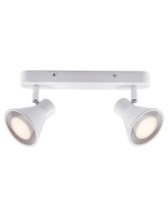 12V & 230V Eik 2-spot, hvit