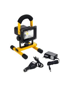 LED Lyskaster 12W, vanntett, oppladbar