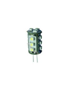12V G4 rundtlysende 0,8W 15 SMD3014 led pære, varmhvit