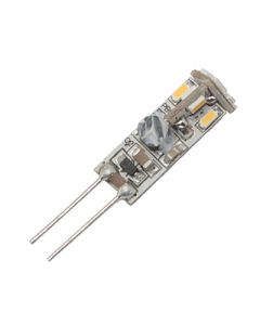 12V G4 rundtlysende 0,54W 12 SMD3014 led pære, varmhvit