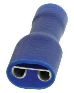 Flatstifthylse for 1.5-2.5mm² kabel, fullisolert, blå, 1stk