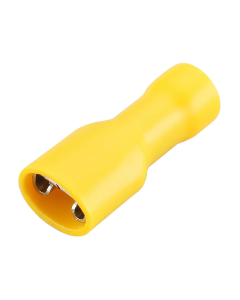 Flatstifthylse for 4-6mm² kabel, fullisolert, gul, 1stk