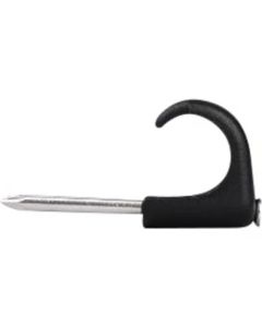 Kabelklips for rund kabel 14-20mm, 100stk, sort