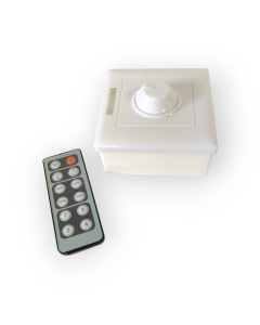 12/24V Led dimmer m/vribryter og fjernkontroll