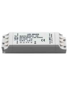 Omformer 230VAC til 12VDC 1- 30Watt