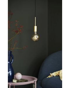 12V & 230V Paco, enkel - taklampe, messing