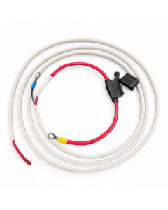 Batterikabel med sikringholder, 2x2,5mm², 2m, Ringkabelsko