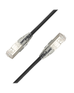 RJ45 S/UTP slim kabel, Cat.6a - 0.2m
