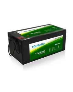 Lithium Batteri: LiFePO4 12V 300Ah, 200A BMS, Topband