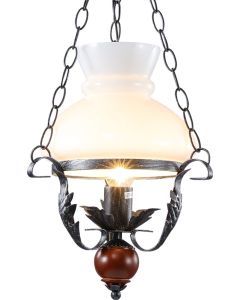12V &amp; 230V Røros taklampe, parafinimitasjon