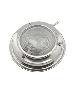 12V  Lampe 4,5&quot; Minidome, rustfritt stål