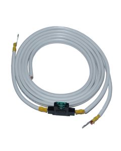 Batterikabel med sikringholder, 2x6mm², 5m