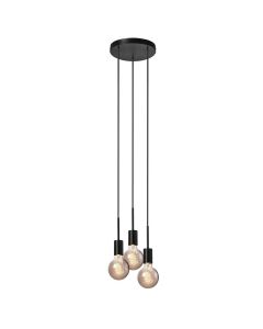12V &amp; 230V Paco, 3-kit - taklampe, sort