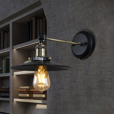Antique vegglampe 2 ibruk